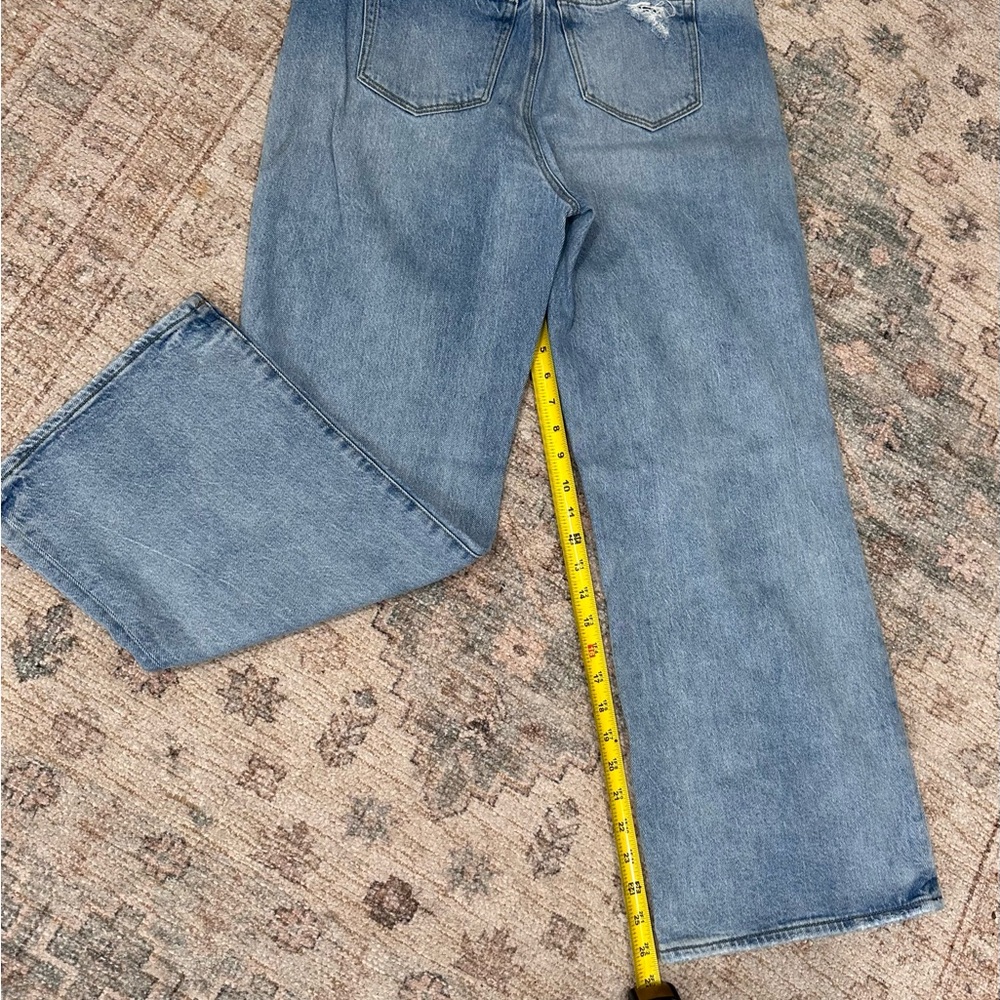 Ann Taylor unaltered The Wide Leg jean size 28/6 light blue - Picture 4 of 8